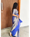Royal Blue Banarasi Silk Saree | Ethnic Wear for Women