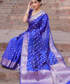 Royal Blue Banarasi Silk Saree | Ethnic Wear for Women