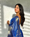 Royal Blue Banarasi Silk Saree | Ethnic Wear for Women