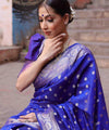 Royal Blue Banarasi Silk Saree | Ethnic Wear for Women