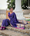 Royal Blue Banarasi Silk Saree | Traditional Wedding Wear