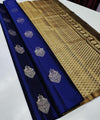 Royal Blue Banarasi Silk Saree | Traditional Zari Weave