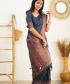 Royal Blue Jacquard Silk Saree | Ethnic Wear for Women