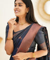 Royal Blue Jacquard Silk Saree | Ethnic Wear for Women