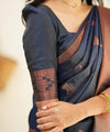 Royal Blue Jacquard Silk Saree | Ethnic Wear for Women