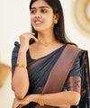 Royal Blue Jacquard Silk Saree | Ethnic Wear for Women