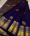 Royal Blue Kanjivaram Silk Saree | Traditional Wedding Wear