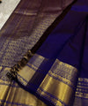 Royal Blue Kanjivaram Silk Saree | Traditional Wedding Wear