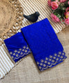Royal Blue Space Silk Jarkan Work Saree for Wedding & Party | RD TAMANAH