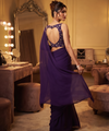 Royal Purple Bollywood Designer Saree | Party & Festive Wear