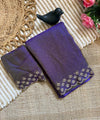 Royal Purple Space Silk Jarkan Work Saree for Wedding & Party | RD TAMANAH