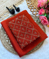 Rust Orange Bollywood Designer Saree | Party & Festive Wear