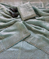 Seafoam Green Silk Saree | Wedding & Festive Wear