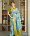 Sky Banarasi Silk Saree | Festival & Ceremony Wear