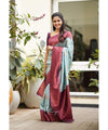 Sky Banarasi Silk Saree | Traditional Wedding Wear
