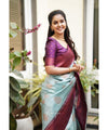 Sky Banarasi Silk Saree | Traditional Wedding Wear