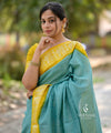 Sky Banarasi Silk Saree | Traditional Zari Weave