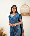 Sky Banarasi Silk Saree | Wedding & Reception Wear