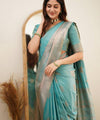 Sky Banarasi Silk Saree | Wedding & Reception Wear