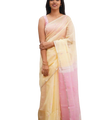Sky Blue Cotton Saree | Ethnic Wear for Women