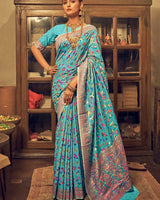Sky Cotton Saree | Festive & Party Wear