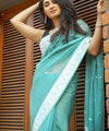 Sky Cotton Saree | Traditional Handloom Wear