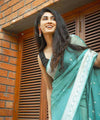 Sky Cotton Saree | Traditional Handloom Wear