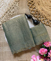 Slate Green Silk Saree | Wedding & Festive Wear