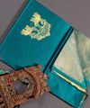 Teal Blue Banarasi Silk Saree | Ethnic Wear for Women