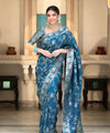 Teal Blue Banarasi Silk Saree | Ethnic Wear for Women