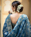 Teal Blue Banarasi Silk Saree | Ethnic Wear for Women