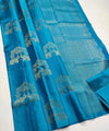 Teal Blue Banarasi Silk Saree | Ethnic Wear for Women