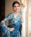 Teal Blue Banarasi Silk Saree | Ethnic Wear for Women
