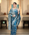 Teal Blue Banarasi Silk Saree | Ethnic Wear for Women
