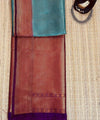 Teal Blue Banarasi Silk Saree | Wedding & Festive Wear