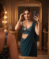 Teal Bollywood Designer Saree | Party & Festive Wear