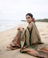 Teal Green Jacquard Silk Saree | Festival & Ceremony Wear