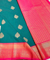 Teal Green Kanjivaram Silk Saree | Wedding & Reception Wear