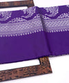 Violet Banarasi Silk Saree | Bridal & Festive Wear