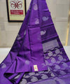 Violet Banarasi Silk Saree | Bridal & Festive Wear