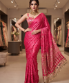 Vivid Pink Trending Designer Saree | Party & Festive Wear