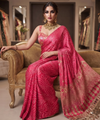 Vivid Pink Trending Designer Saree | Party & Festive Wear