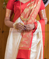 White Banarasi Silk Saree | Ethnic Wear for Women