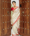 White Banarasi Silk Saree | Festival & Ceremony Wear