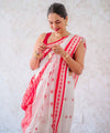 White Banarasi Silk Saree | Festival & Ceremony Wear