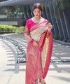 White Banarasi Silk Saree | Festival & Ceremony Wear