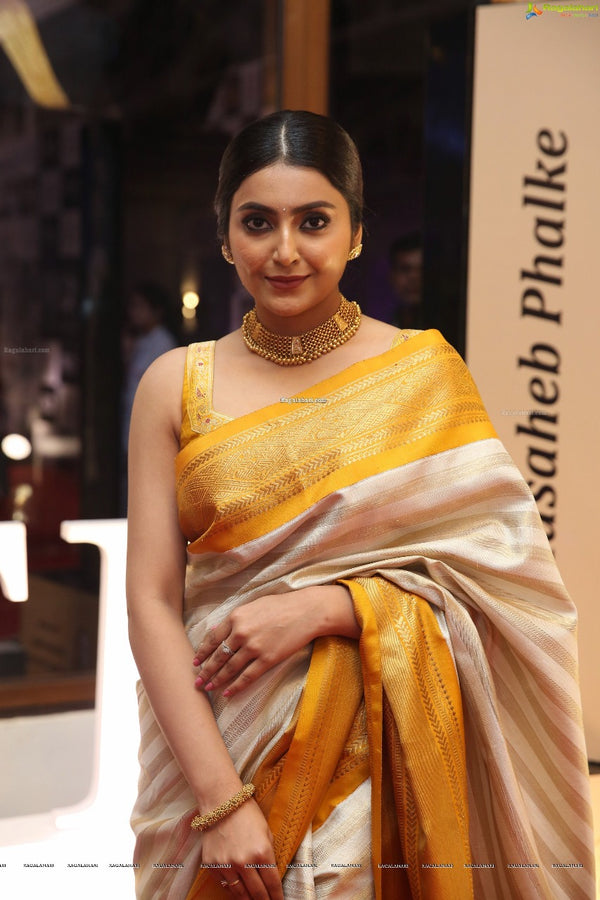 White Banarasi Silk Saree | Traditional Zari Weave