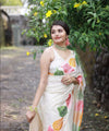 White Banarasi Silk Saree | Traditional Zari Weave