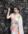 White Banarasi Silk Saree | Traditional Zari Weave
