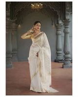 White Cotton Saree | Ethnic Wear for Women